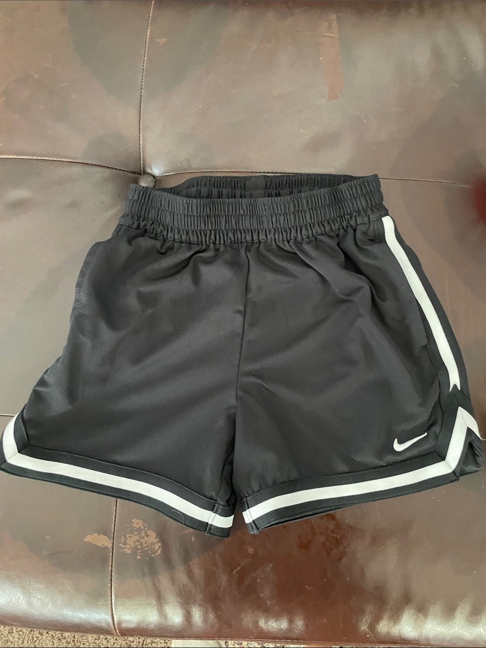 Nike DNA dri-fit 5” Black Athletic Shorts with White Trim